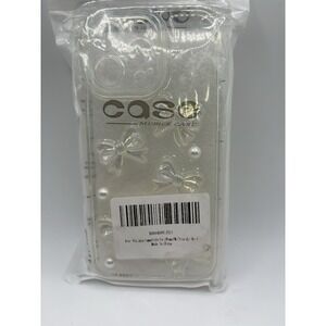 For iPhone 17 Air 17 16 Pro Max 15 14 13 12 11 7 8 XR Phone Case Style Pearl Bow